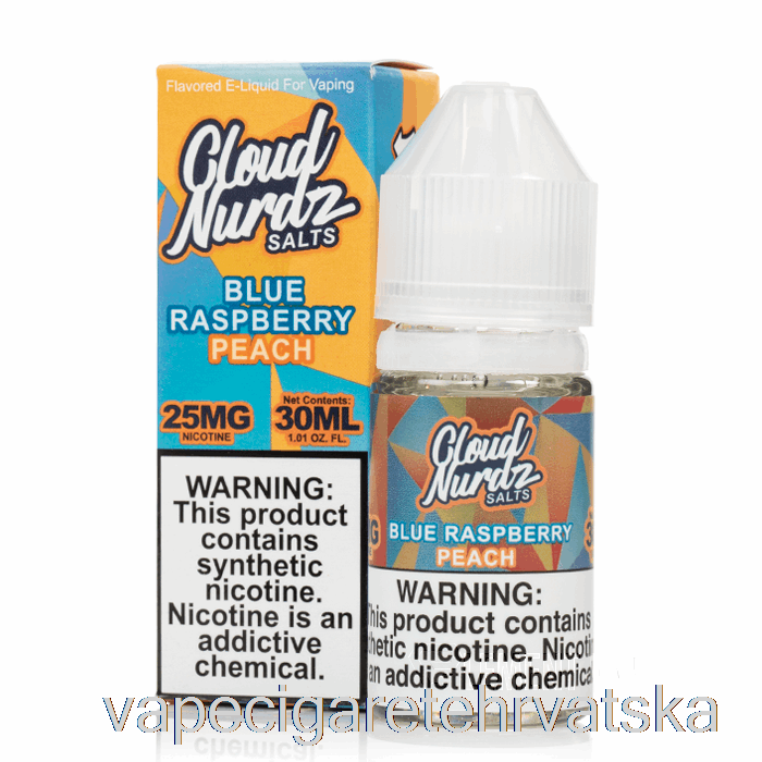 Vape Cigarete Plava Malina Breskva - Oblak Nurdz Soli - 30ml 25mg